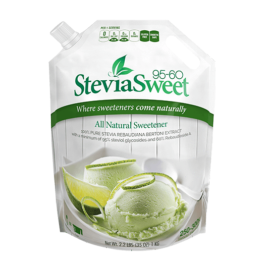 SteviaSweet 95-60 | Pure Stevia Extract Powder (60% Reb A)