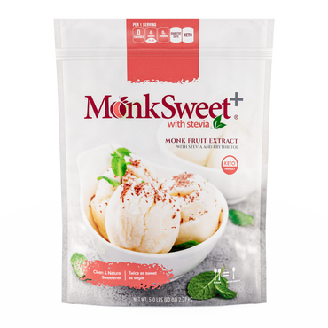 MonkSweet+ | Monk Fruit & Stevia Infused Erythritol